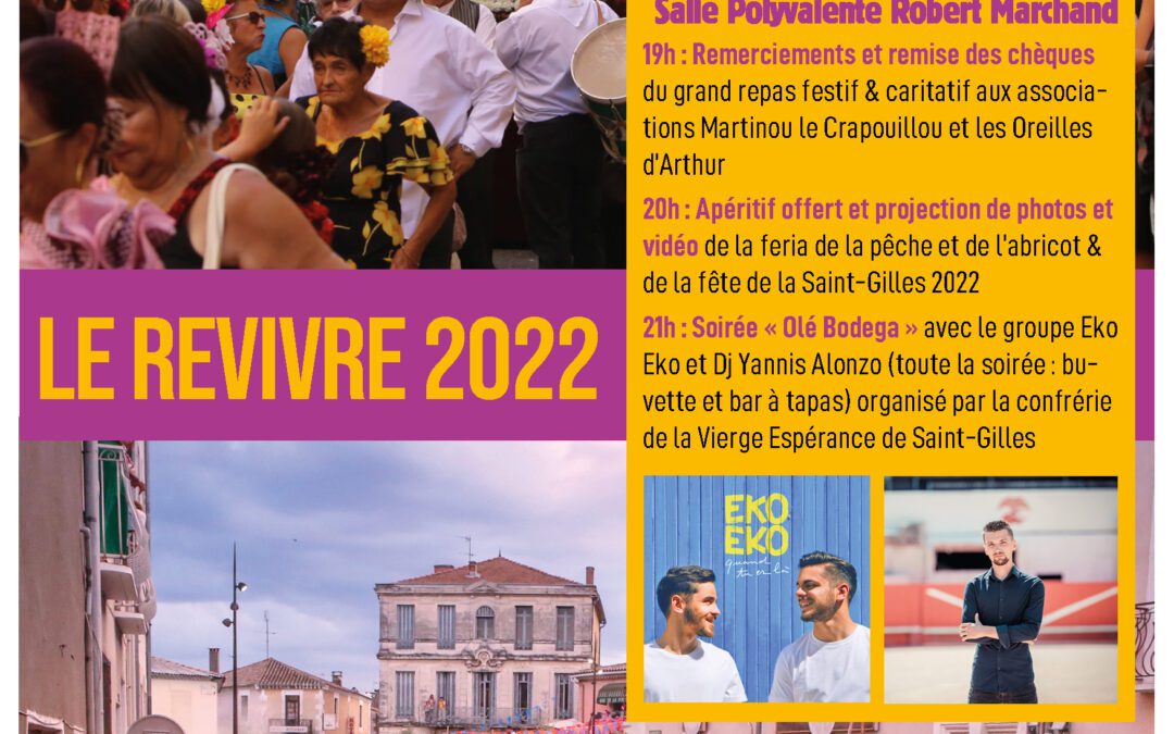 SAINT-GILLES va fêter son revivre …