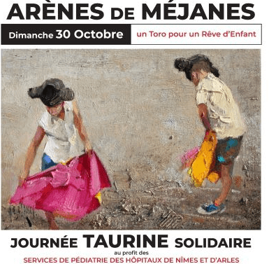 MEJANES – Affiche officiel et cartel complet de la Journée Taurine Solidaire “Un toro pour un rêve d’enfant”…