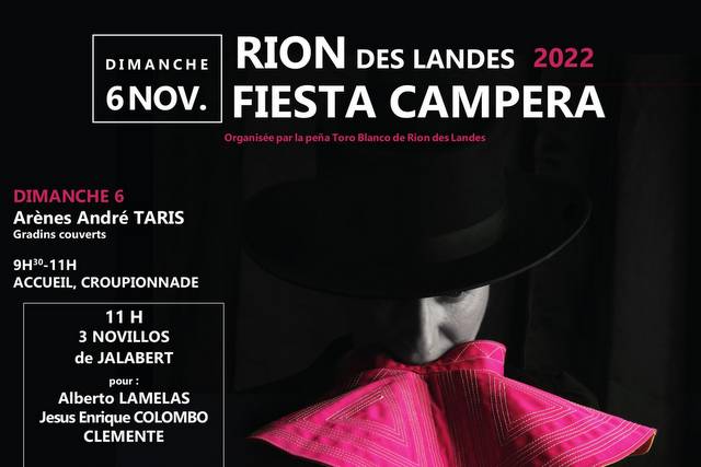 RION DES LANDES – Présentation du week-end taurin des 5 et 6 novembre …